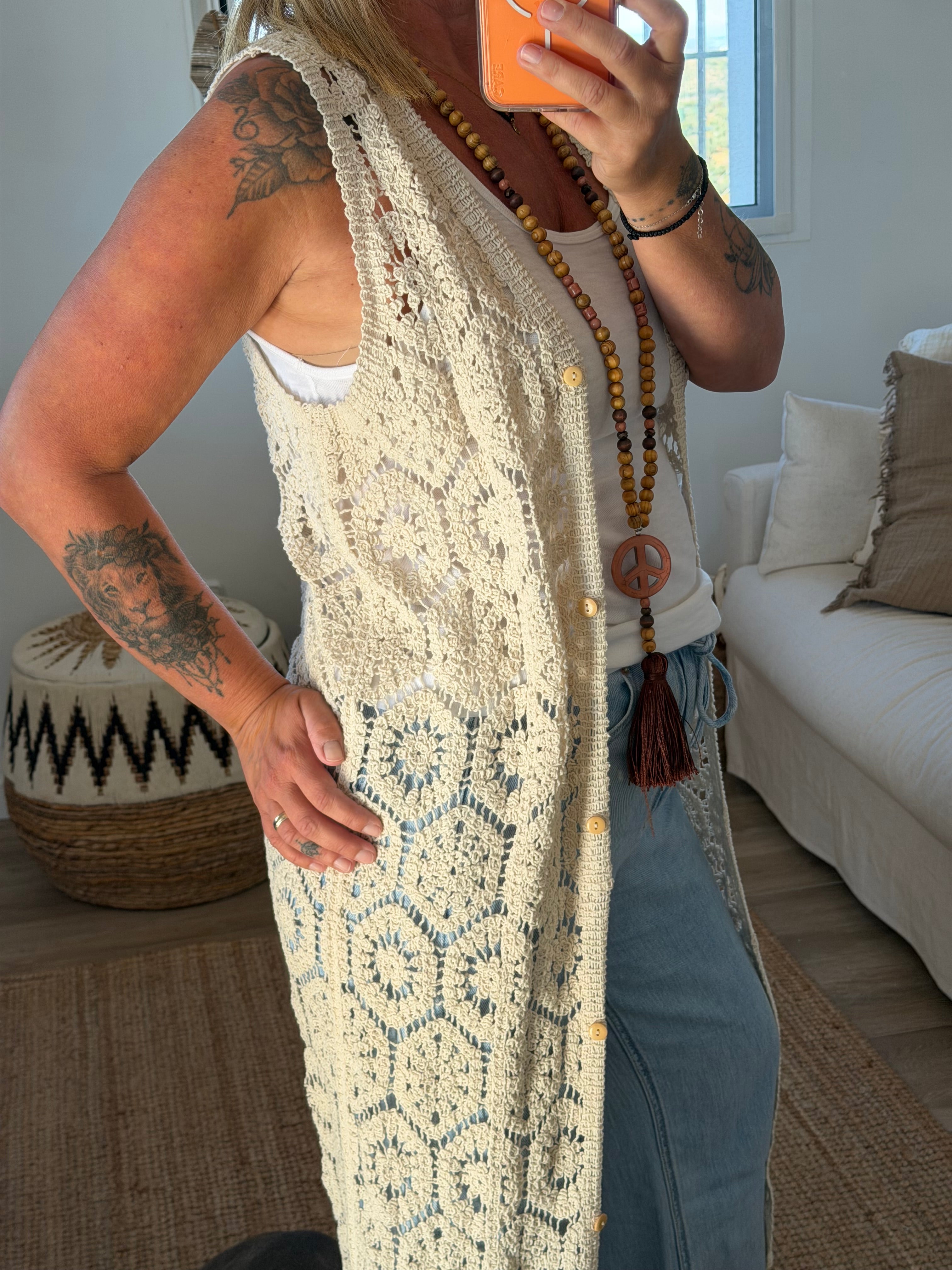 Gilet Crochet Bohème ☮️