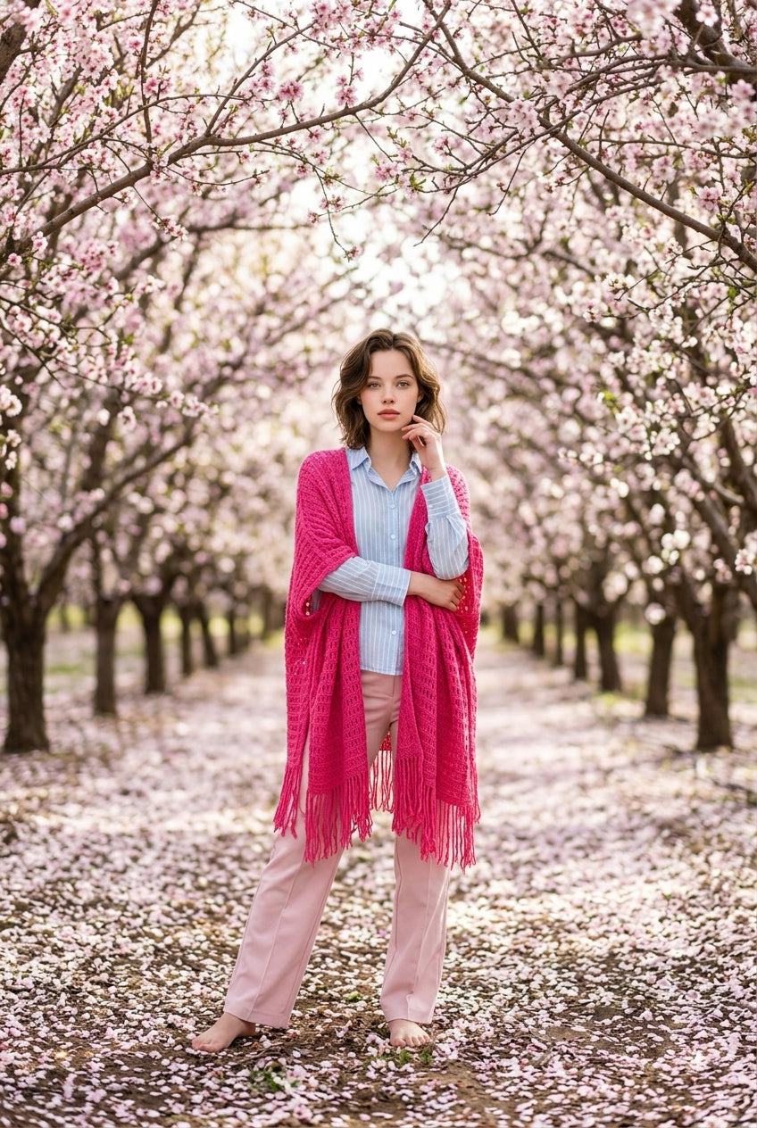 Poncho style bohème
