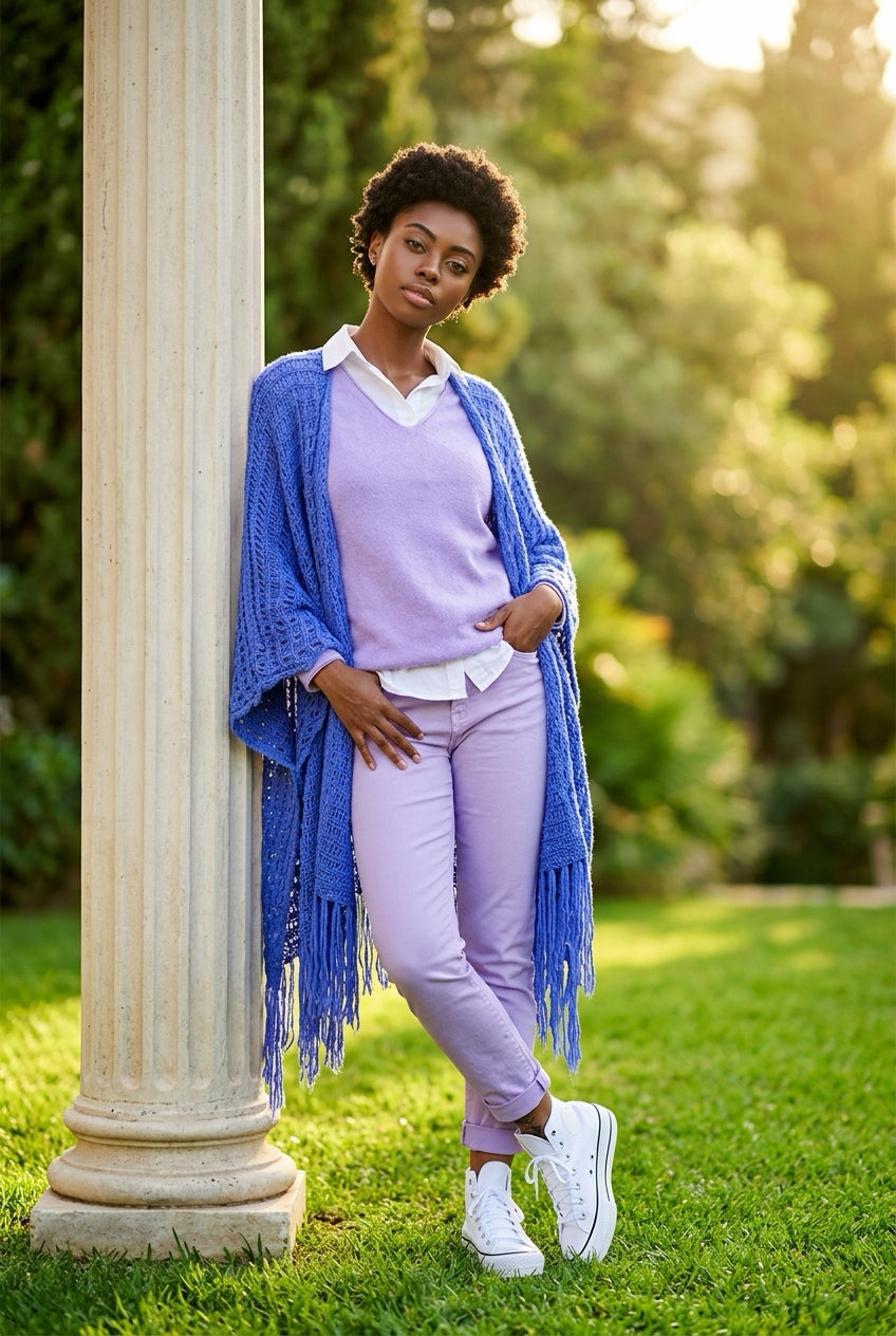 Poncho style bohème