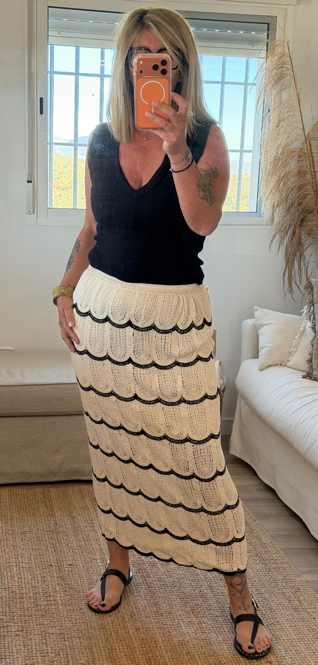 Jupe crochet bohème