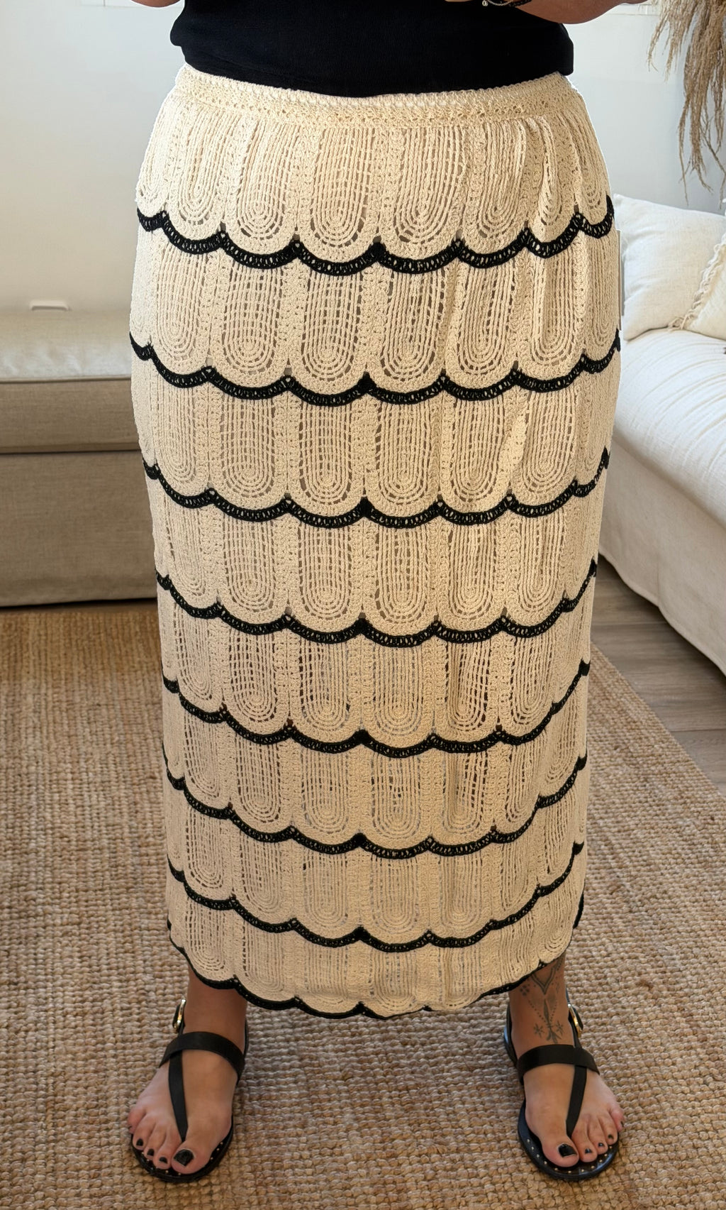 Jupe crochet bohème