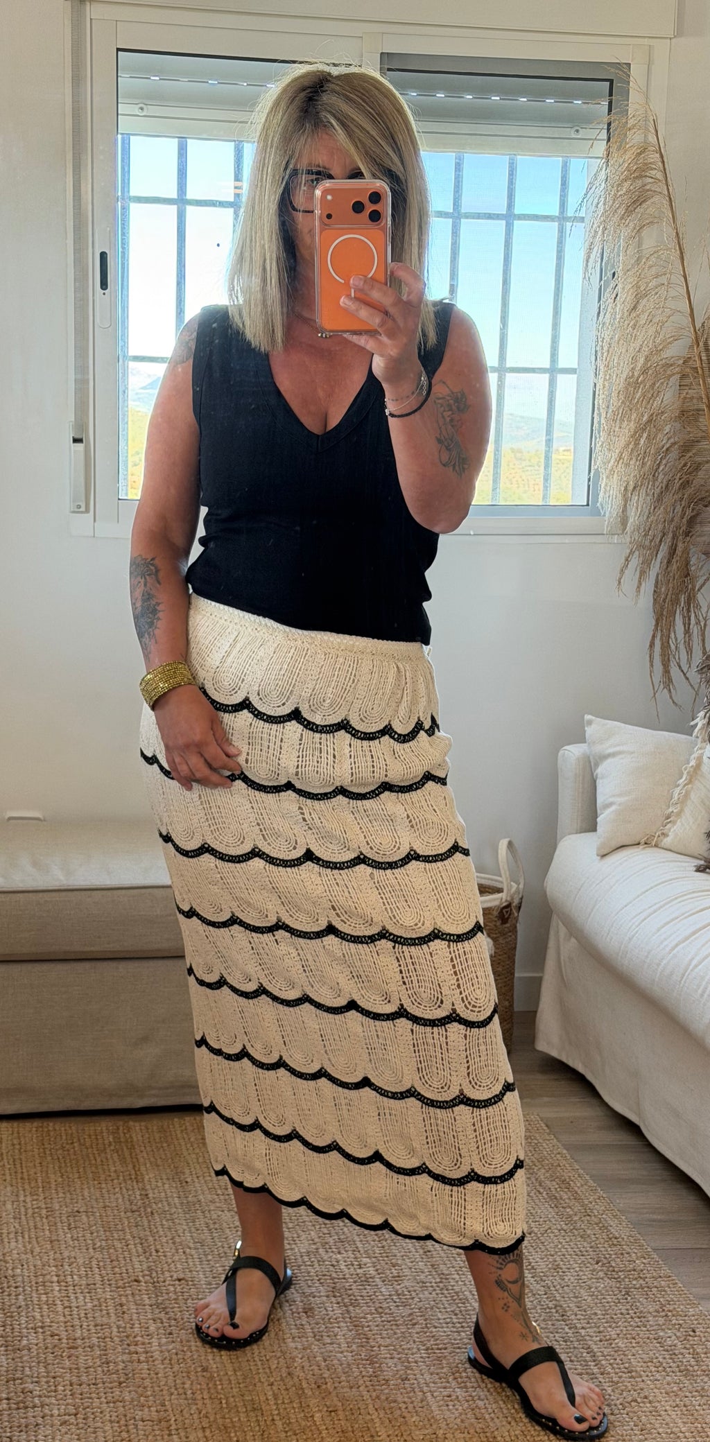 Jupe crochet bohème