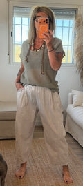 Pantalon Ballon avec ceinture